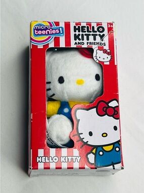 Hello Kitty Plush Doll keychain- White, Yellow, Blue